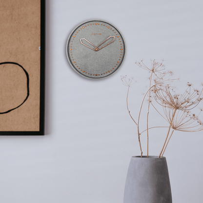 NeXtime Clocks wall clock, 35 cm, polyresin with cross design, modern decorative wall clock for home or office.