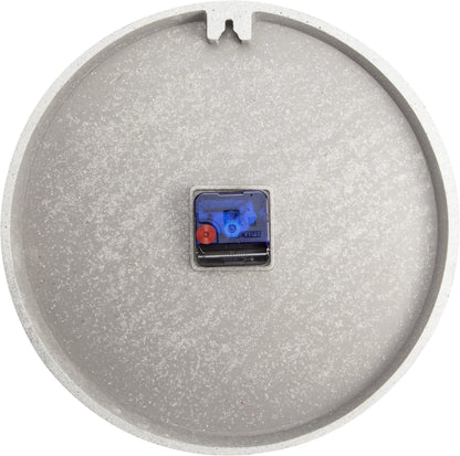 NeXtime Clocks wall clock, 35 cm diameter, black polyresin with white cross design, modern decorative timepiece