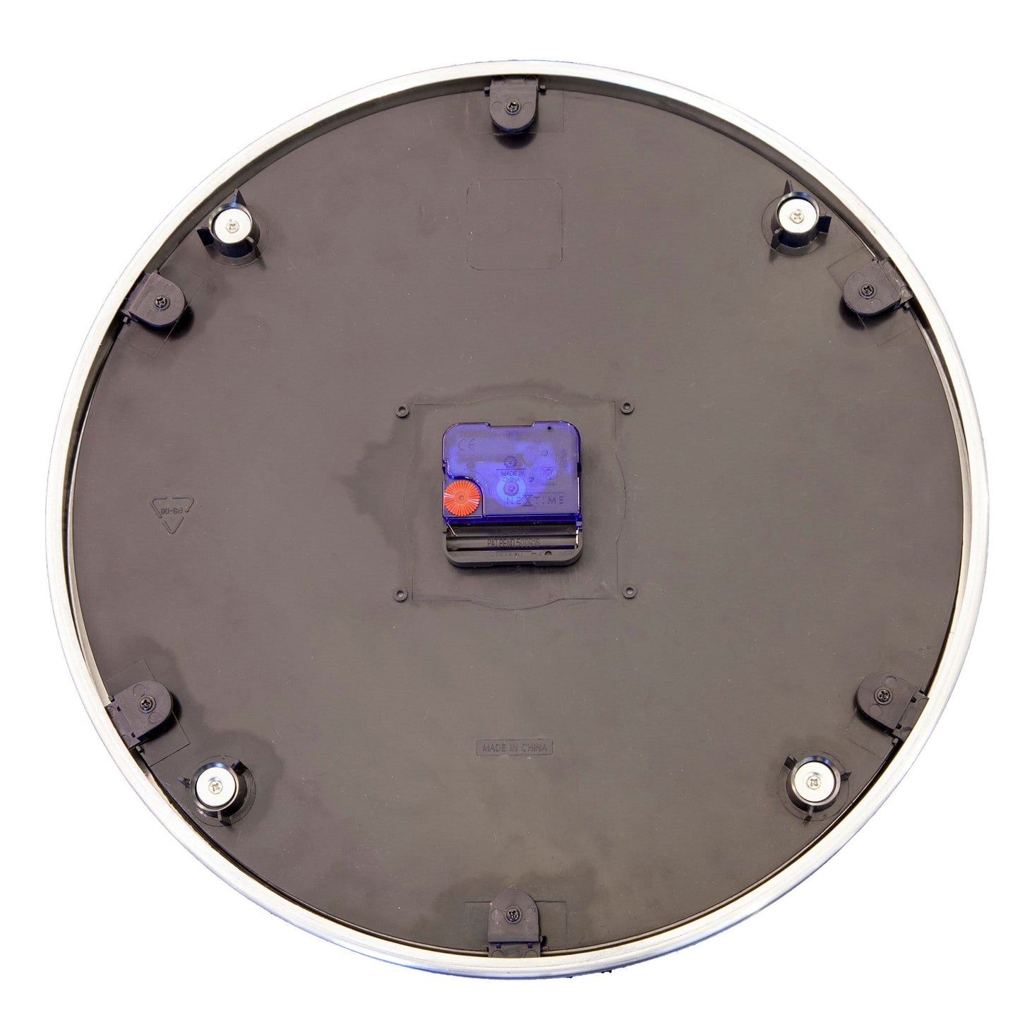 Wall clock -  36 cm - Aluminum/Glass - 'Station Double'