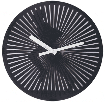 NeXtime Clocks wall clock featuring a 30 cm plastic design with a motion running man animation.