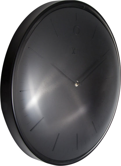Wall clock-  40 cm - Metal - Dome shaped glass- 'Glamour'