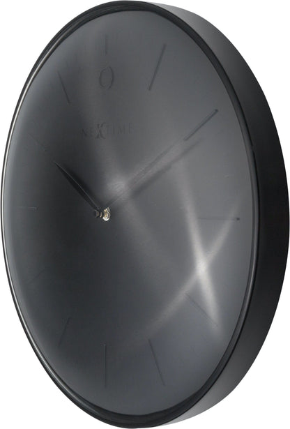 Wall clock-  40 cm - Metal - Dome shaped glass- 'Glamour'