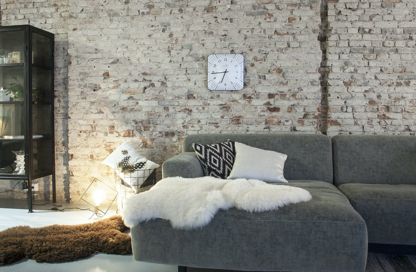 Wall clock-  35 cm - Glass - Atomic Clock- 'Alex RC'