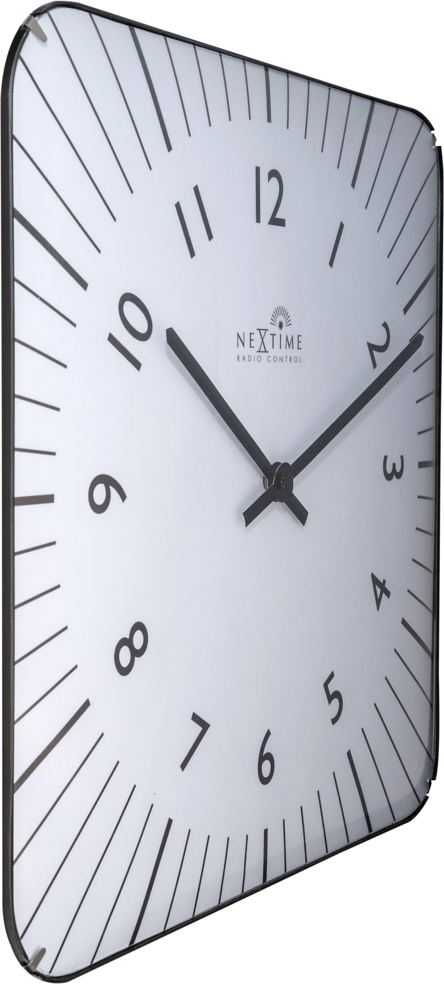 Wall clock-  35 cm - Glass - Atomic Clock- 'Alex RC'