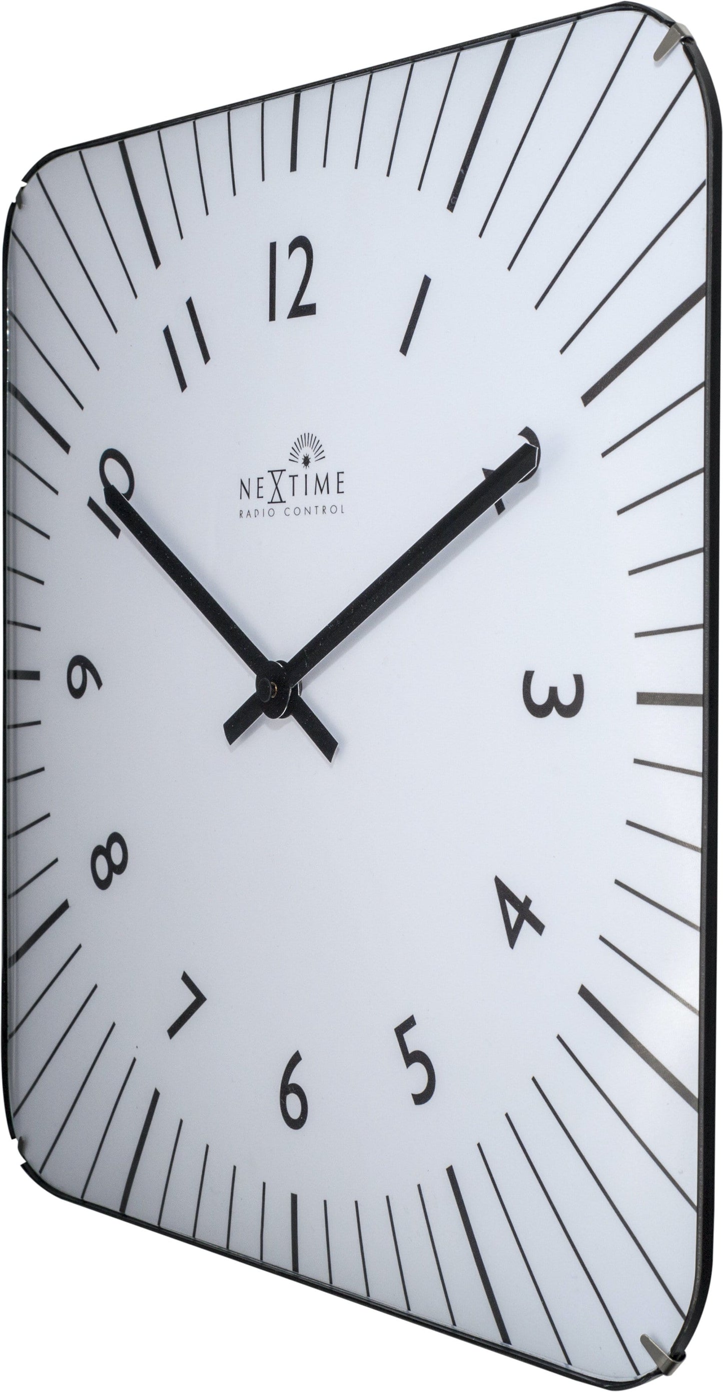 Wall clock-  35 cm - Glass - Atomic Clock- 'Alex RC'