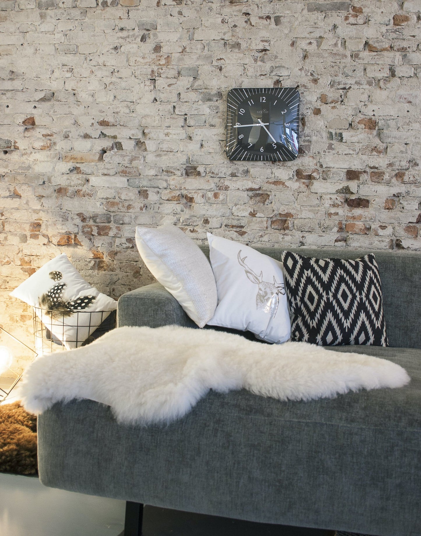 Wall clock-  35 cm - Glass - Atomic Clock- 'Alex RC'