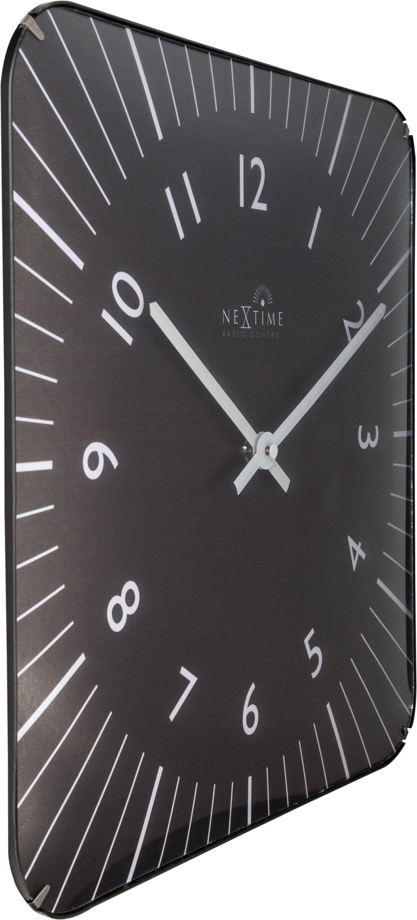 Wall clock-  35 cm - Glass - Atomic Clock- 'Alex RC'