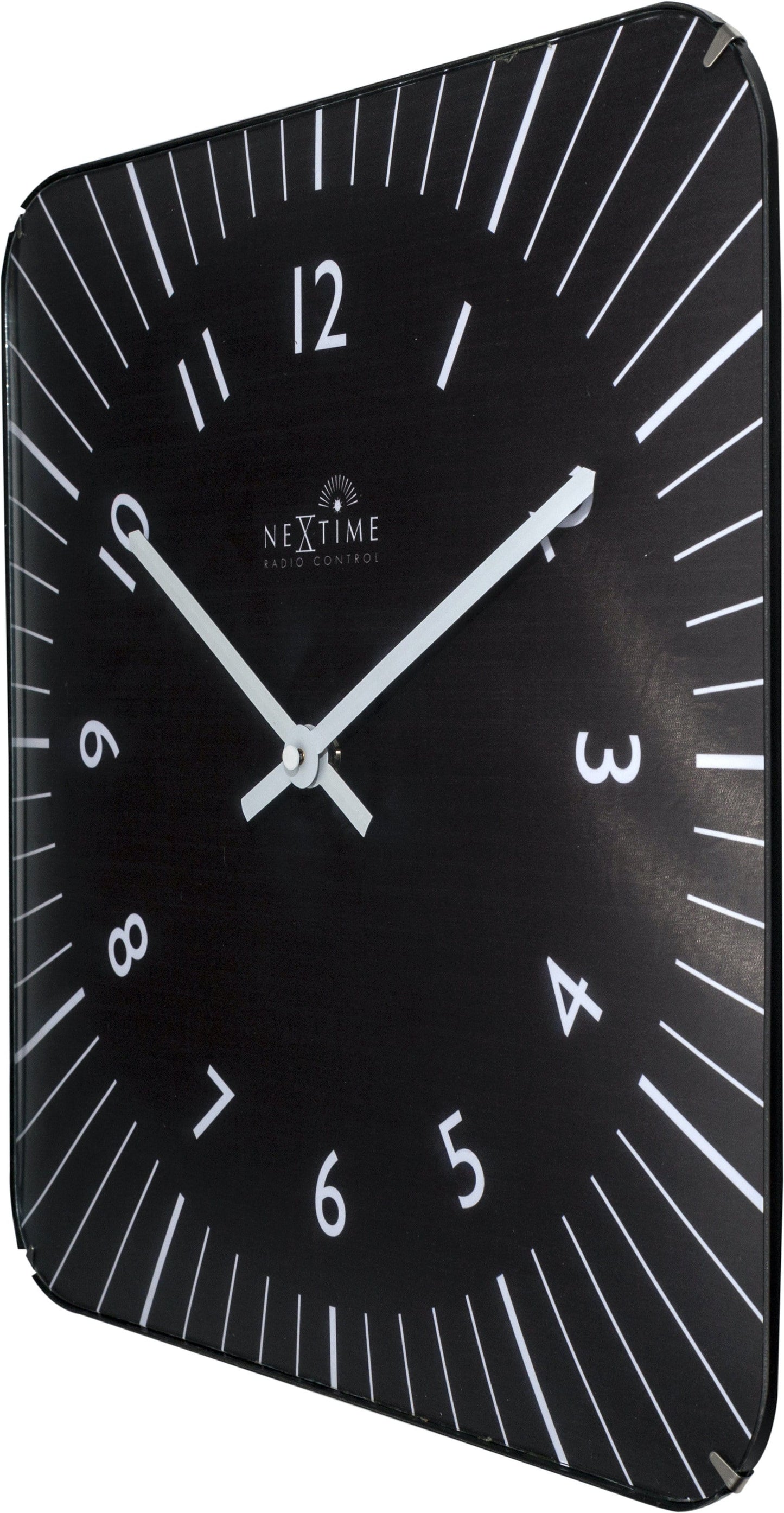 Wall clock-  35 cm - Glass - Atomic Clock- 'Alex RC'