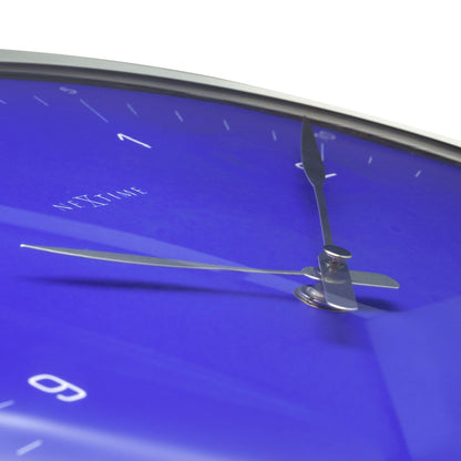 Wall clock-  33 cm - Metal - Dome Shaped Glass-  '60 Minutes'