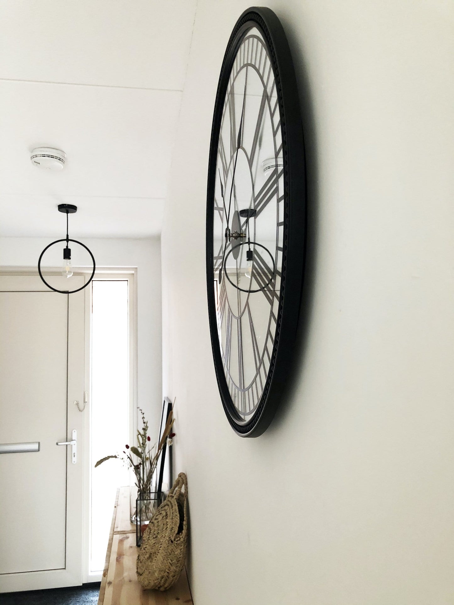 Wall clock -  56 cm - Mirror - 'Cleopatra mirror'