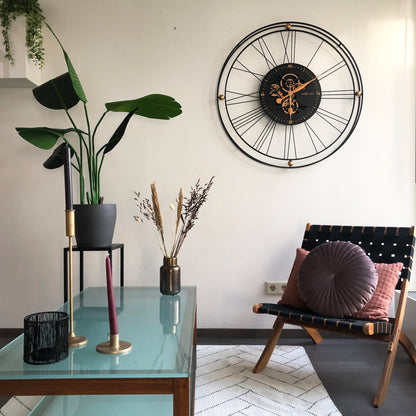 Roman Gear Clock XXL - 90.5cm -  Metal - Roman Gear Clock