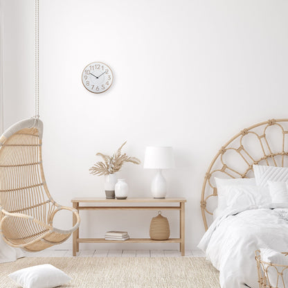 Japanese Design Wall Clock - Concrete/Wood - 30cm - Taimingu