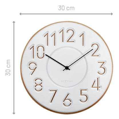 Japanese Design Wall Clock - Concrete/Wood - 30cm - Taimingu