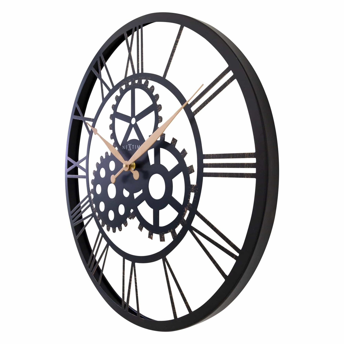 Roman Wall Clock - 50cm - Silent - Large  - Metal - "Birmingham"