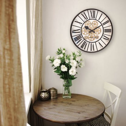 Moving Gear Clock - Large Wall Clock - 50cm - "William"