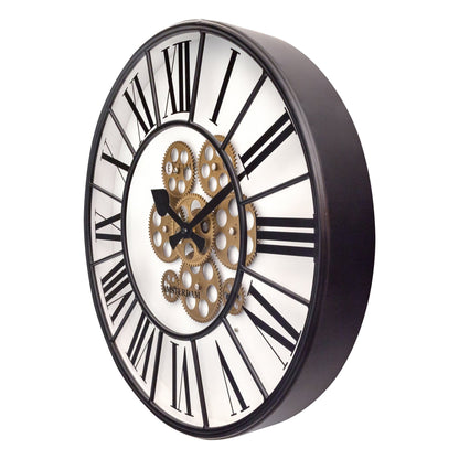 Moving Gear Clock - Large Wall Clock - 50cm - "William"