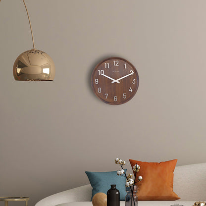 1x Large Wandklok 50cm - Silent - Wood/Metal - "Precious" ø50cm