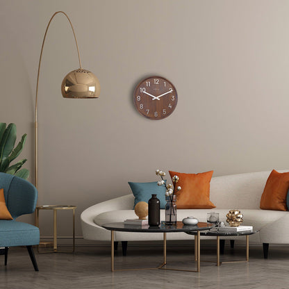 1x Large Wandklok 50cm - Silent - Wood/Metal - "Precious" ø50cm