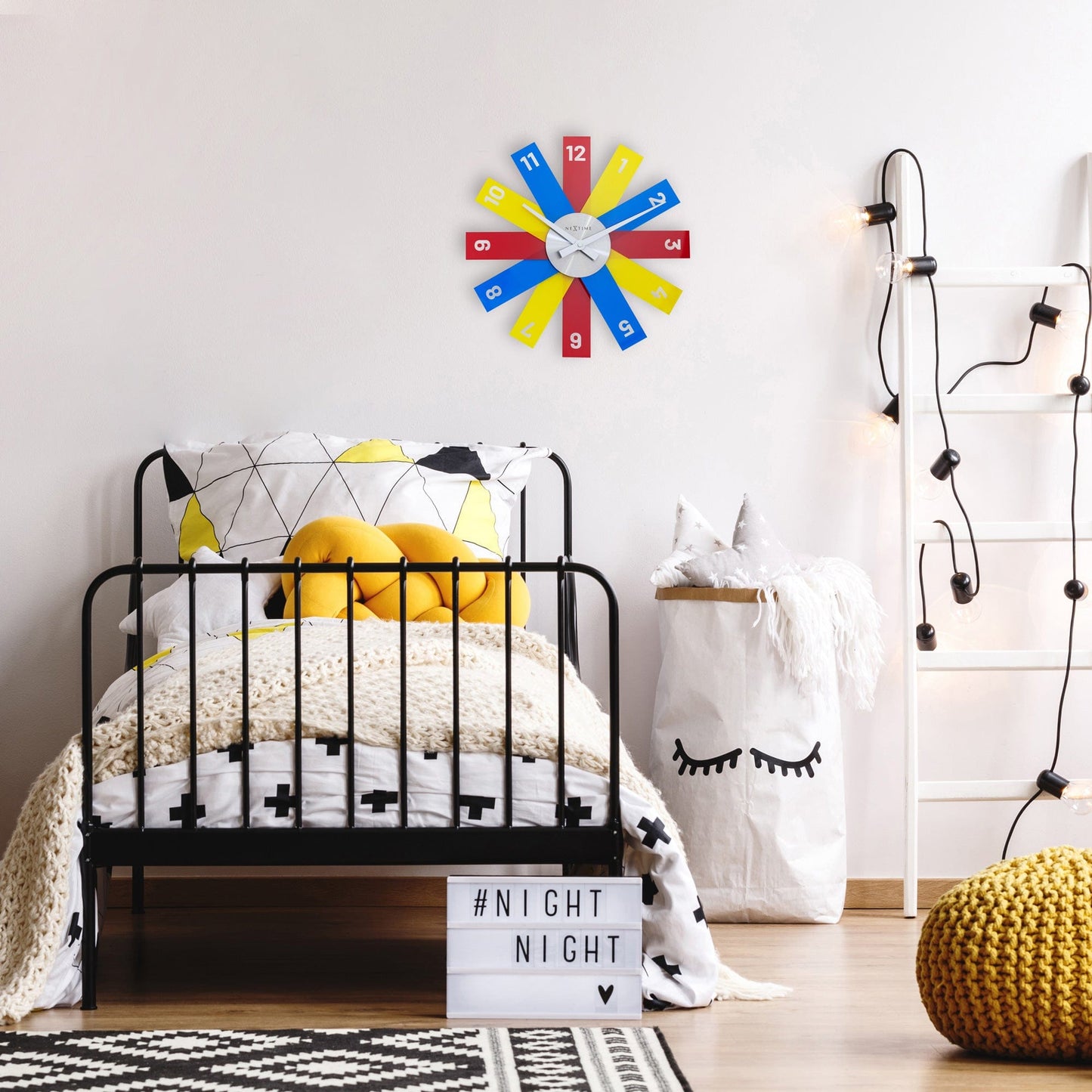 Wall clock 40cm - Silent - Acrylic/Metal - "Plexi"