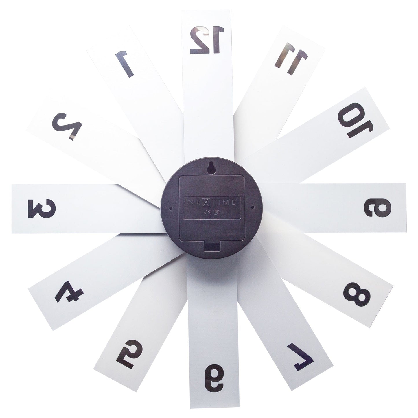 Wall clock 40cm - Silent - Acrylic/Metal - "Plexi"