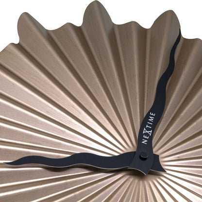 NeXtime Clocks 40cm silent metal wall clock with "Sunny" design, featuring a modern, sleek appearance and easy-to-read time display.