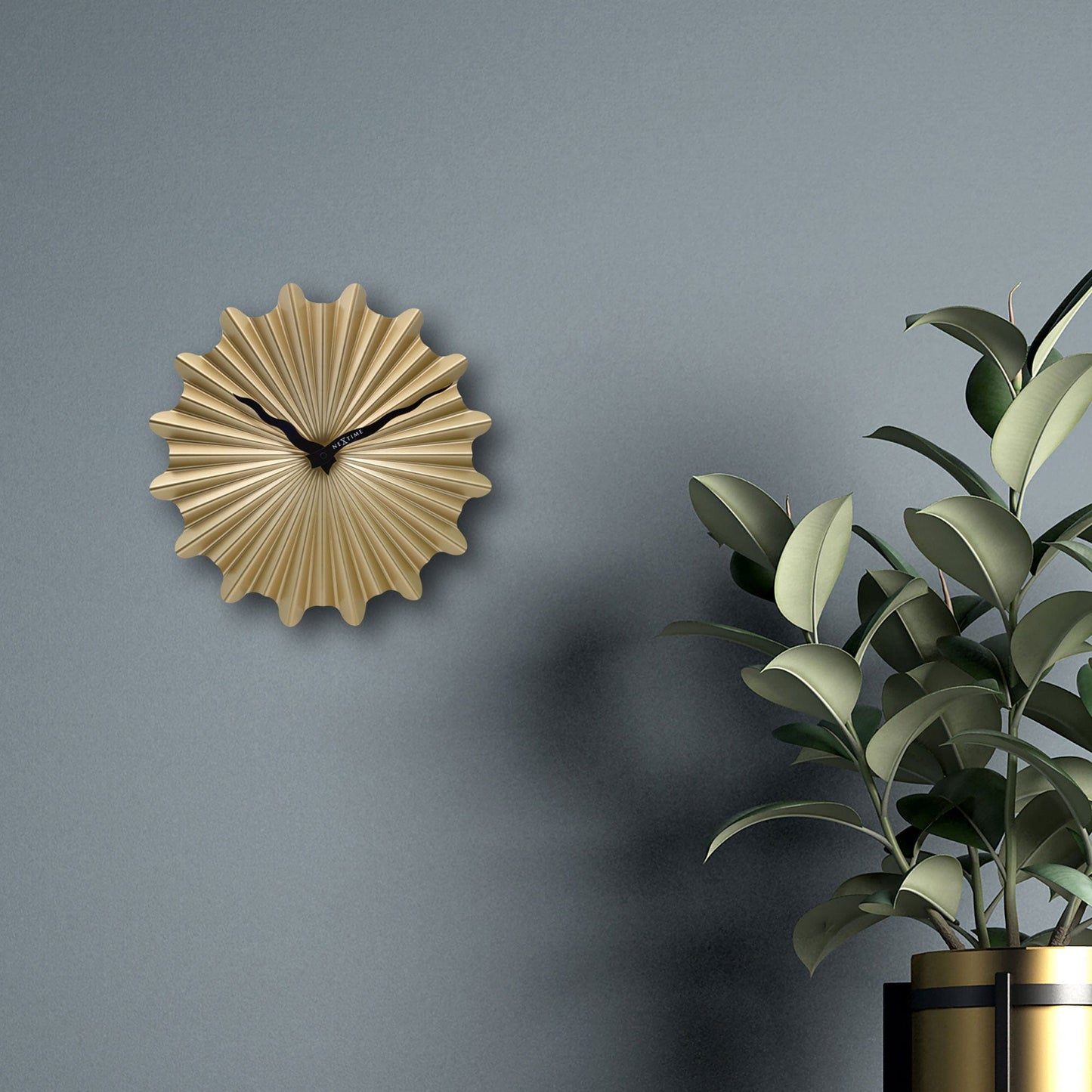 Wall clock 40cm - Silent - Metal - "Sunny"