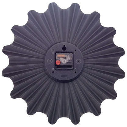 NeXtime Clocks Sunny 40cm silent metal wall clock with a modern design and black metal frame.