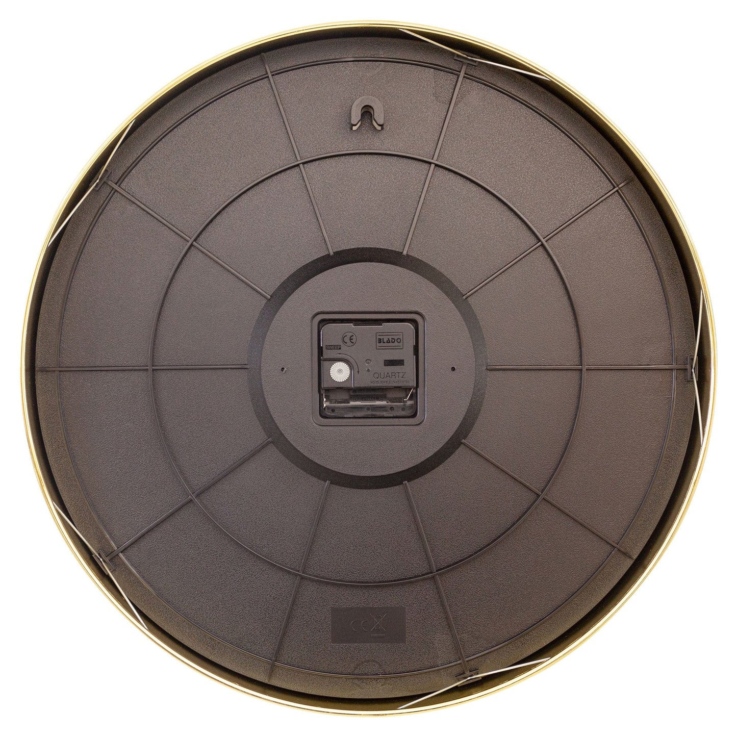 Wall clock 40cm - Silent - Metal - "Excentric"