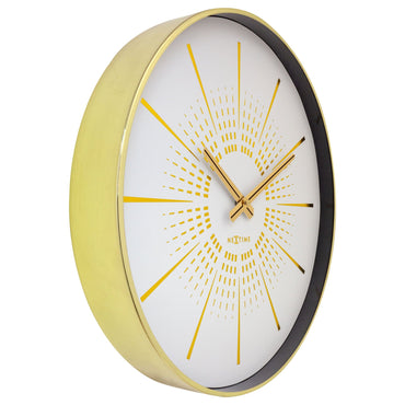 Wall clock 40cm - Silent - Metal - "Excentric"