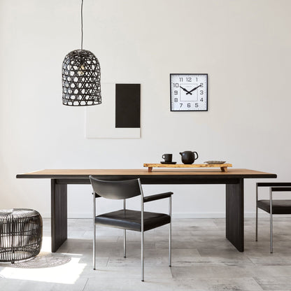 NeXtime Clocks Be Square wall clock, 35x35cm, silent, metal, Arabic numerals, modern interior decor