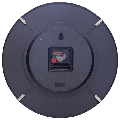 NeXtime Clocks wall clock with 35cm domed glass lens, silent operation, featuring a sleek glass shade design.