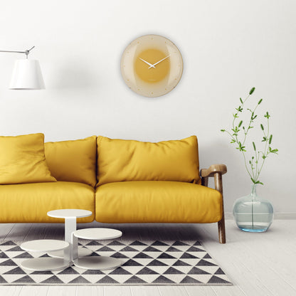 NeXtime Clocks large wall clock with 50cm domed glass lens, silent mechanism, and modern design for interior decor.