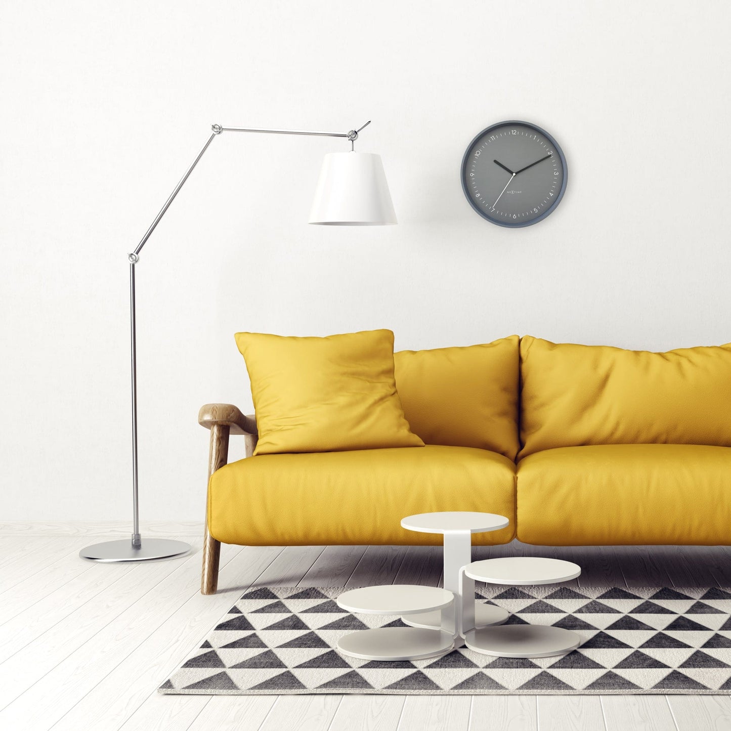 Wall clock 30cm - Silent - Aluminium - "Berlin"