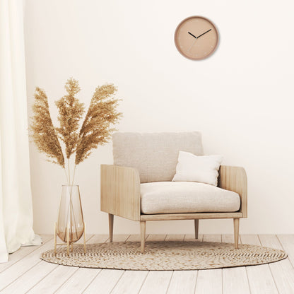 NeXtime Clocks Berlin wall clock, 30cm silent aluminium design, modern interior decor with black and silver finish.