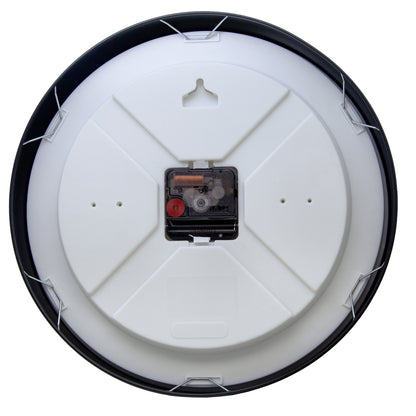 NeXtime Clocks Berlin wall clock, 30cm, silent aluminum design with black clock hands on a white face.