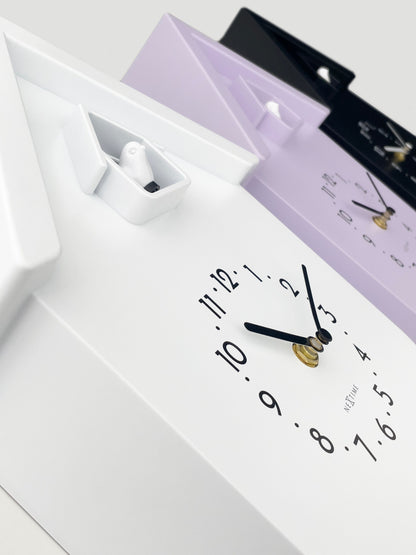 NeXtime Twitter wall clock with pendulum, 21.5x41.5x8.5cm, featuring a cuckoo design and modern style.