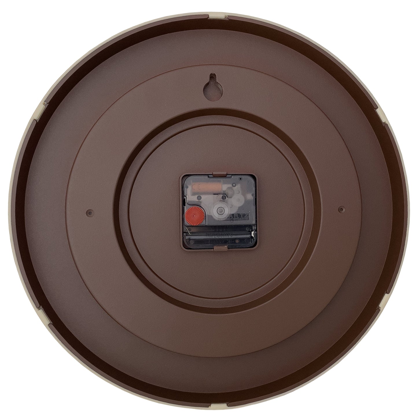 Wall clock 30cm-Silent-Dark Brown/Light Brown-Plastic-NeXtime 'Oslo'