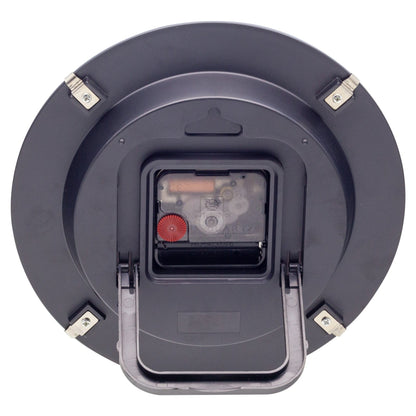 NeXtime Duomo Mini wall or table clock with 20cm diameter, domed glass lens, silent movement, and glass face.