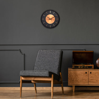 NeXtime Retro II wall clock, 25cm silent metal design with a vintage-inspired style, suitable for modern or retro interiors.