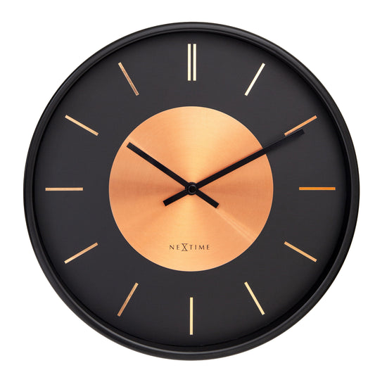 Wall Clock 25cm-Silent-Metal-NeXtime 'Retro II'