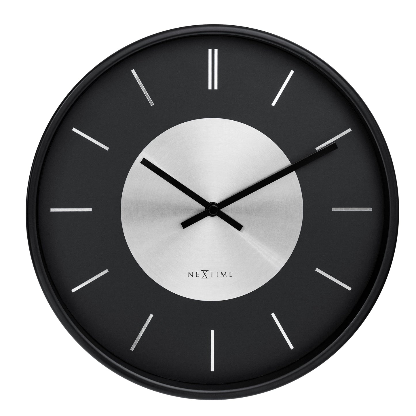 Wall Clock 25cm-Silent-Metal-NeXtime 'Retro II'