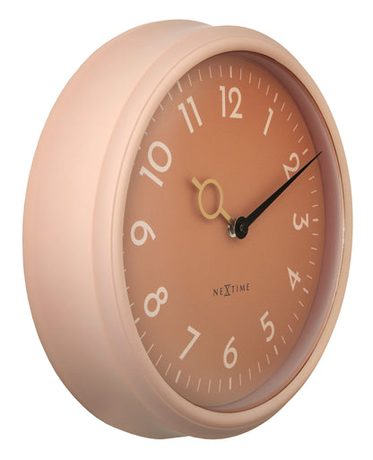 Wall Clock 30.5cm-Silent-ABS-NeXtime 'Golden Hour Wall'