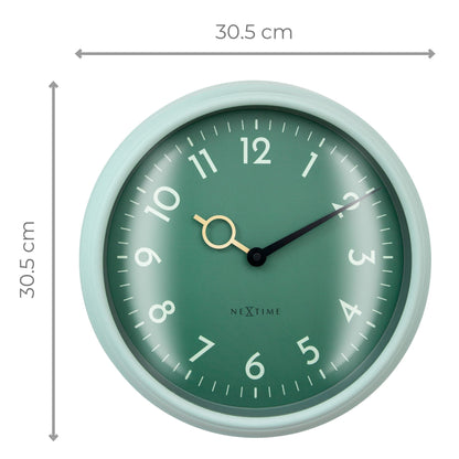 Wall Clock 30.5cm-Silent-ABS-NeXtime 'Golden Hour Wall'