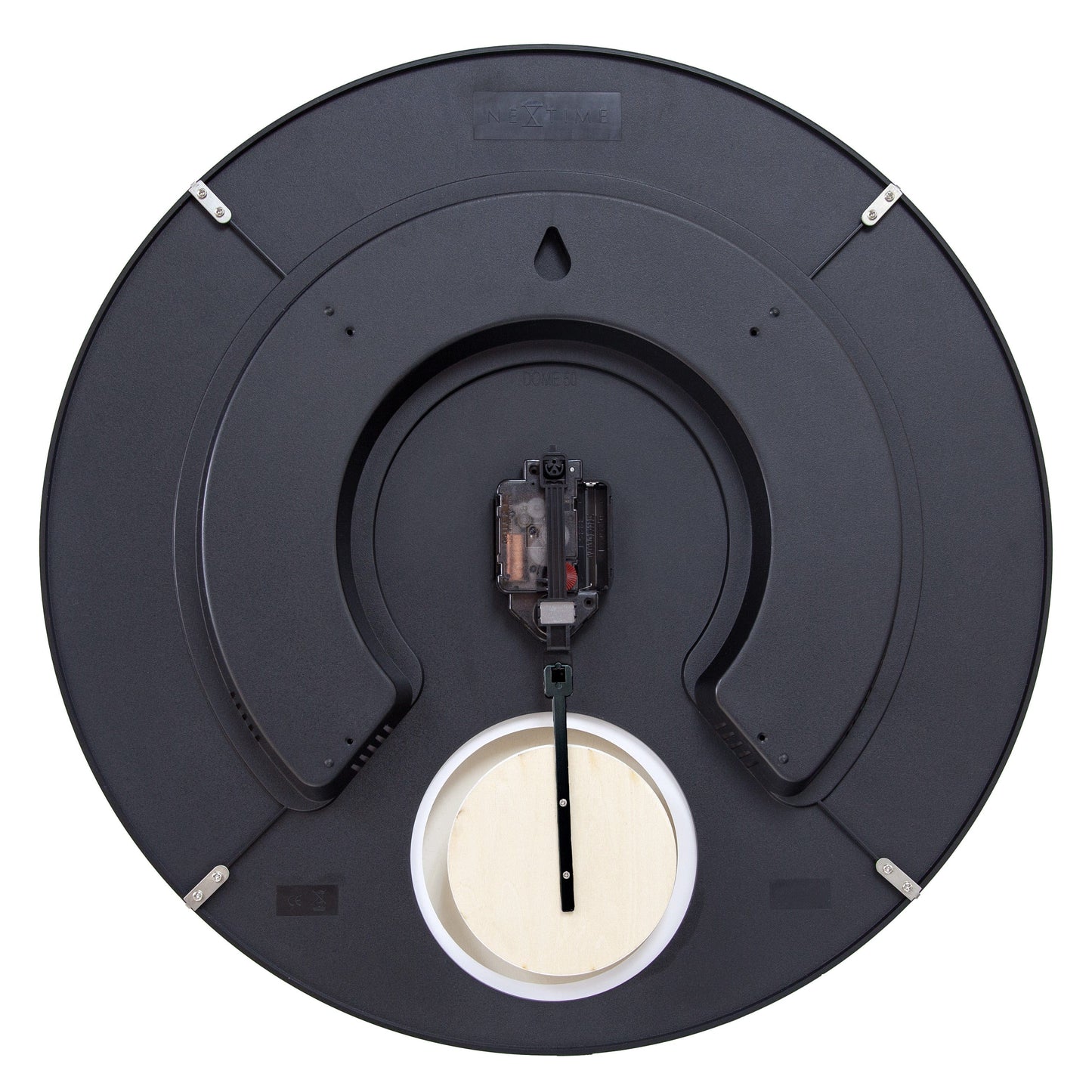 Large Wall Clock 50cm Domed Glass Lens-Silent-Pendulum-NeXtime 'Duomo 50 Pendulum'