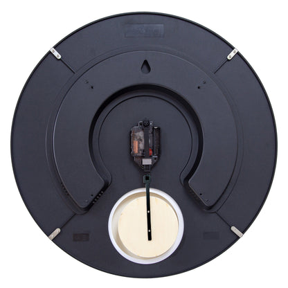 1x Large Wandklok 50cm Domed Glass Lens-Silent-Pendulum-NeXtime 'Duomo 50 Pendulum'