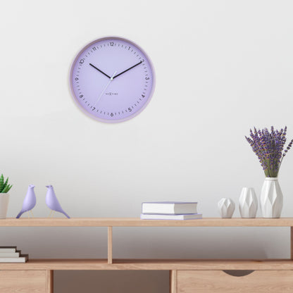 Wall clock 40cm-Silent-Metal-NeXtime 'Berlin L'