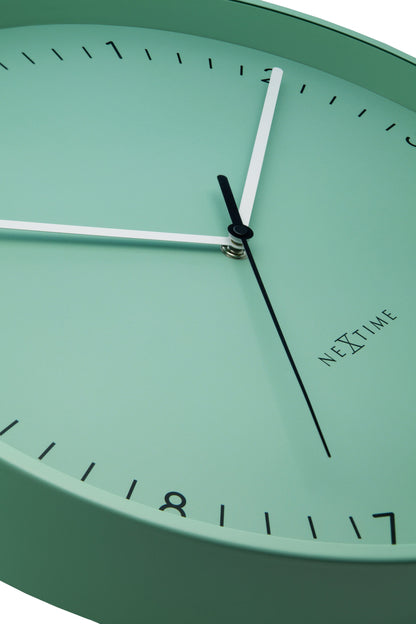 Wall clock 40cm-Silent-Metal-NeXtime 'Berlin L'