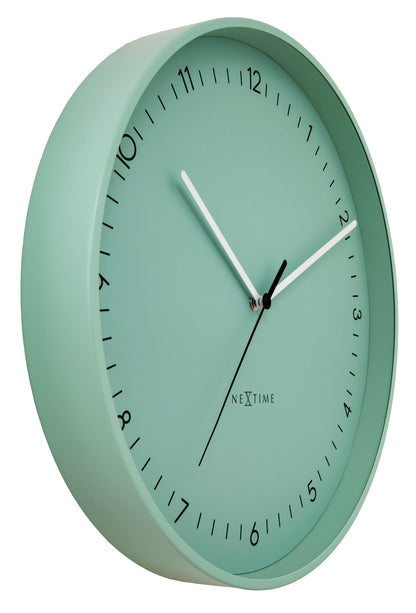 Wall clock 40cm-Silent-Metal-NeXtime 'Berlin L'
