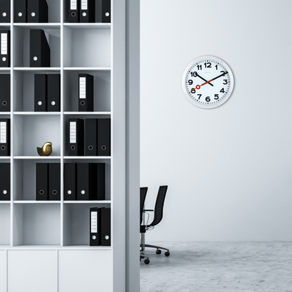 NeXtime Clocks aluminum station numbers wall or table clock with modern design and clear numeric display.