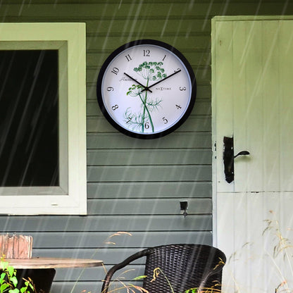 Weatherproof outdoor garden clock by NeXtime Clocks, 30.5 cm diameter, featuring a stylish Anethium design and durable construction.